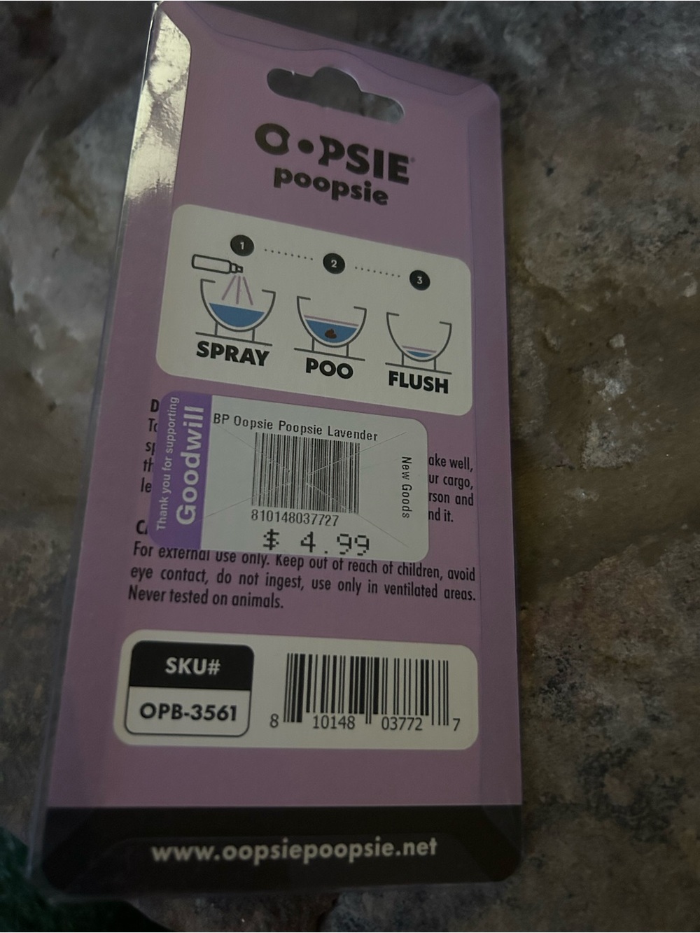 OOPSIE Poopsie Lavender Escape Discreet Spray - Lavender - Picture 2 of 2